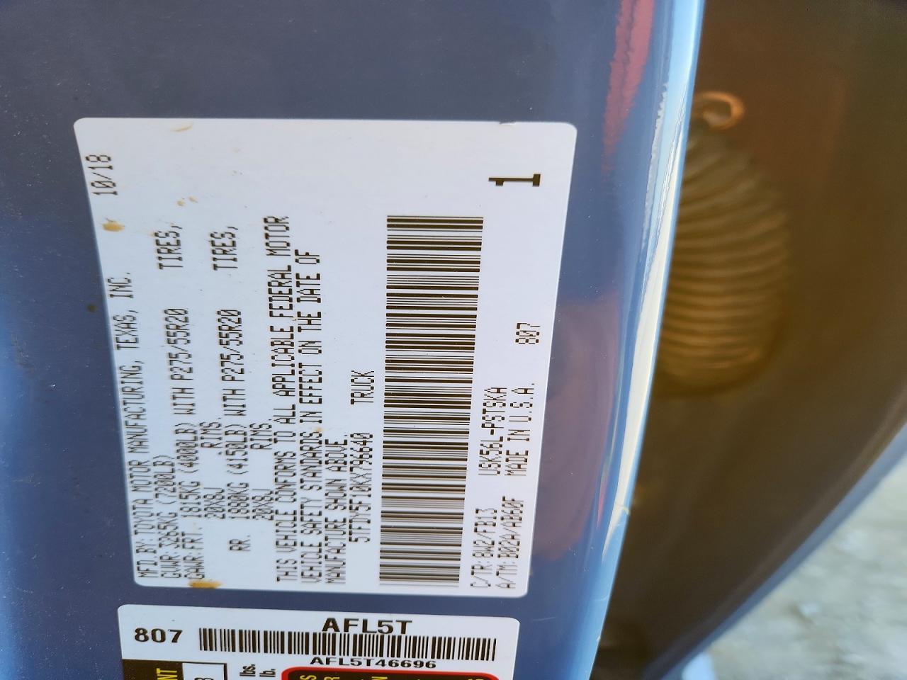 2019 Toyota Tundra SR5