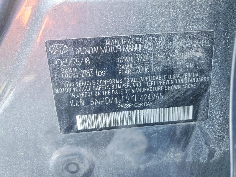 2019 Hyundai Elantra se