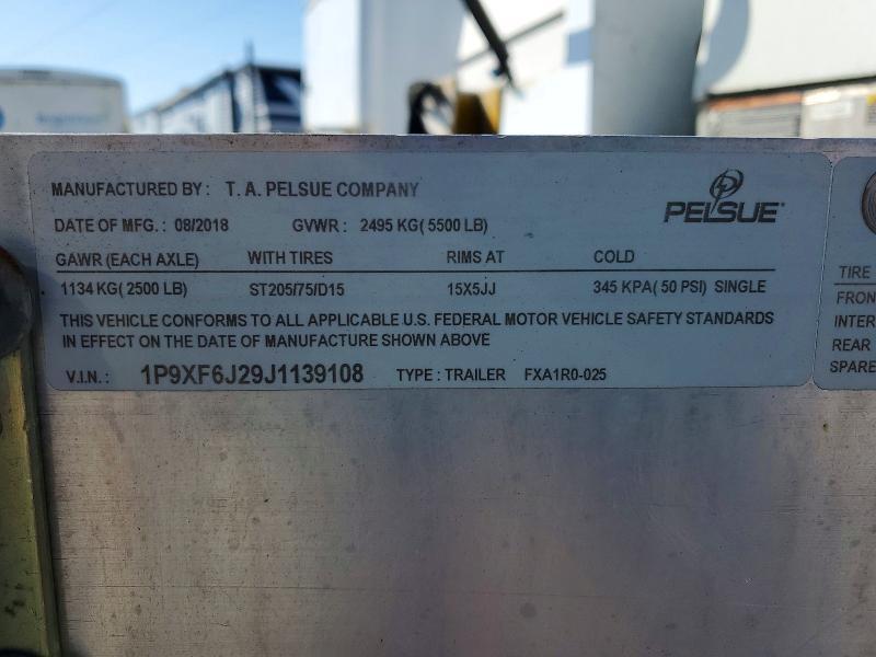 2018 Pelsue FXA1R0-025 Fiber Optic Splicing Trailer