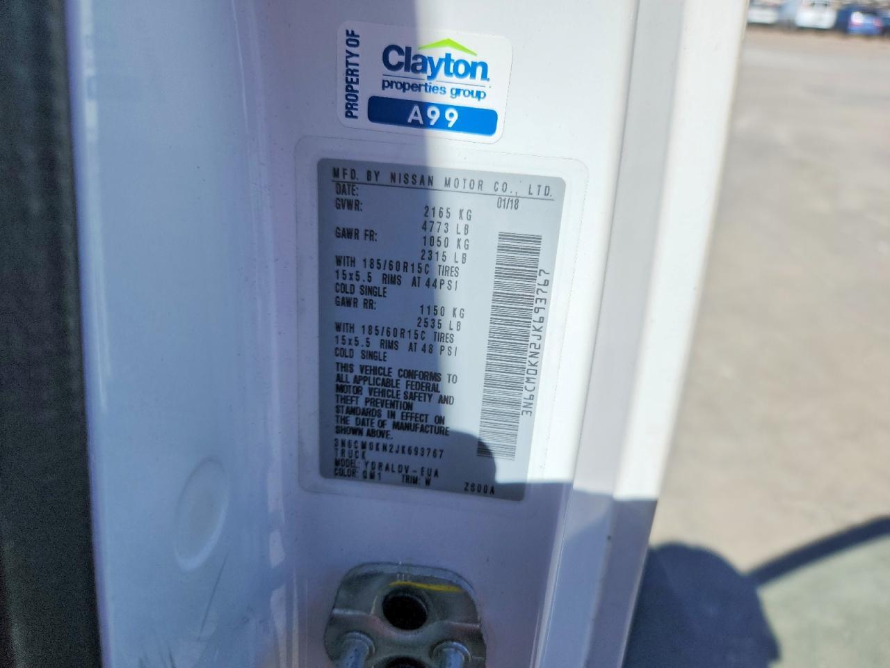 2018 Nissan NV200