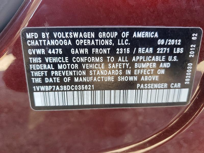 2013 Volkswagen Passat se