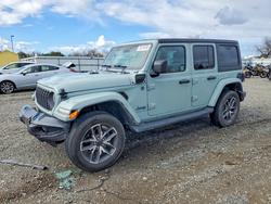 Jeep salvage cars for sale: 2024 Jeep Wrangler 4XE