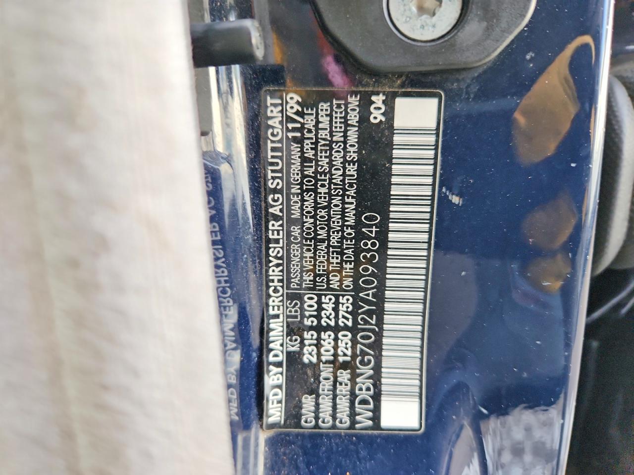2000 Mercedes-Benz S 430