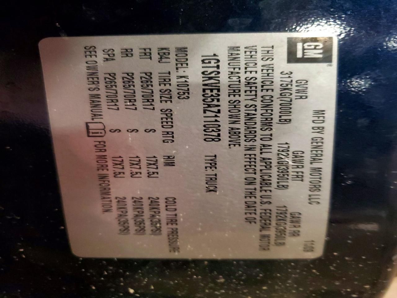 2010 GMC Sierra K1500 sle