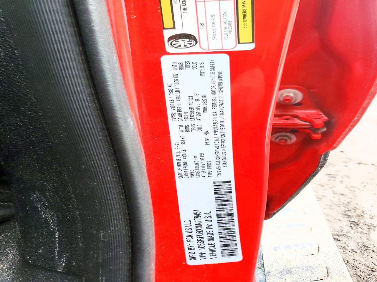 2021 Dodge RAM 1500 TRX