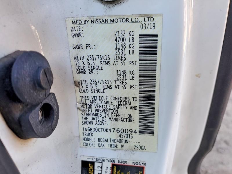 2019 Nissan Frontier s