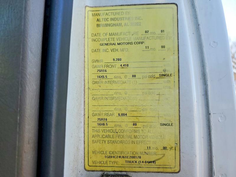 2001 Chevrolet S-10 Pickup Utility / Service Truck