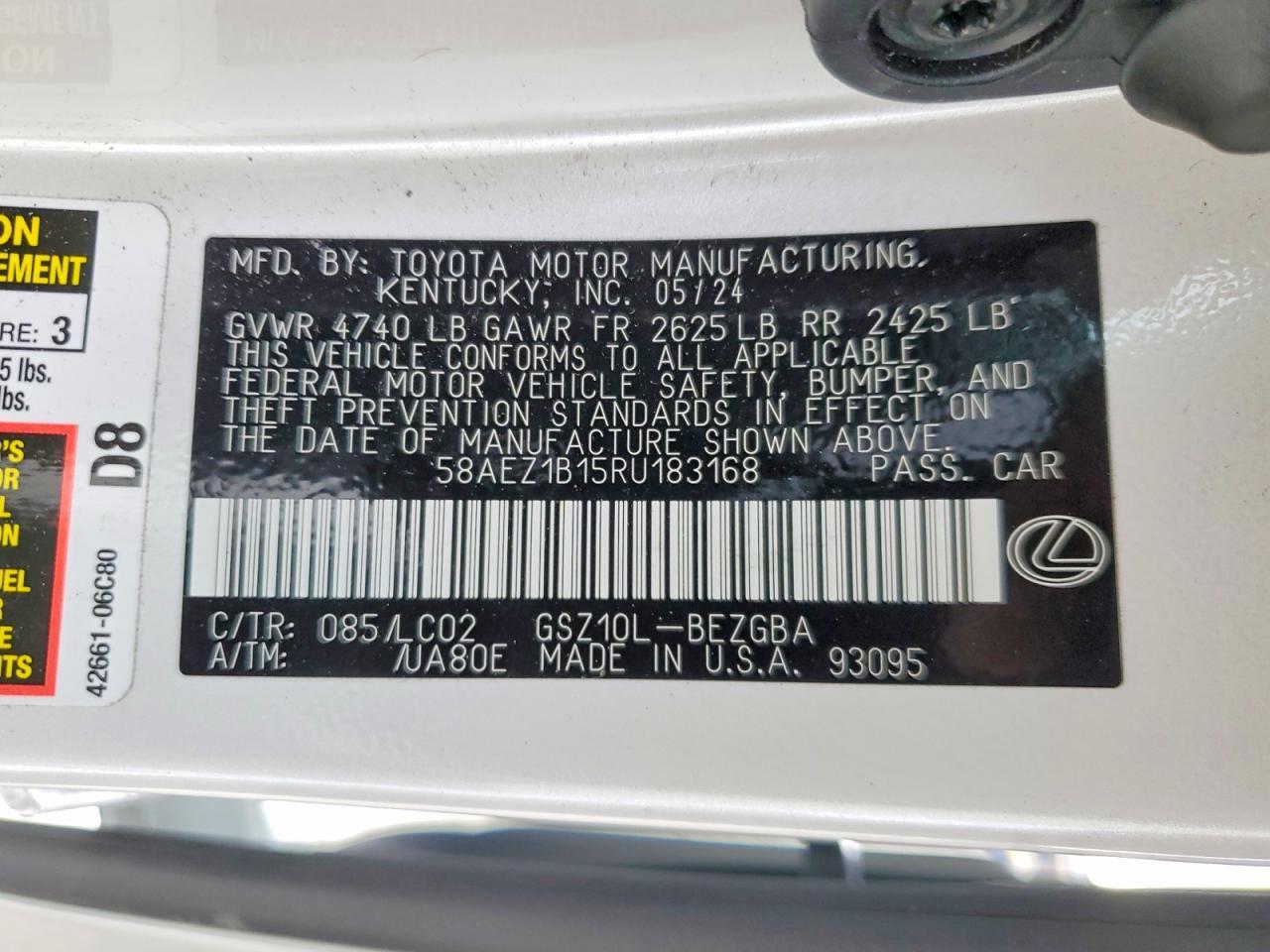 2024 Lexus Es 350 Luxury