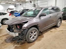 2015 Toyota Highlander xle en venta en Ham Lake, MN