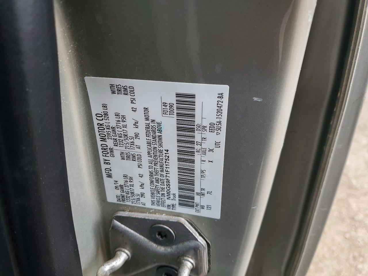 2015 Ford Transit Connect XLT
