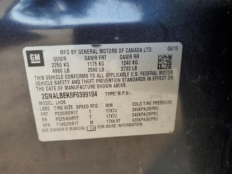 2015 Chevrolet Equinox lt