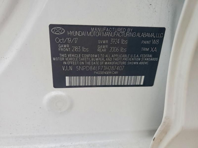 2018 Hyundai Elantra sel