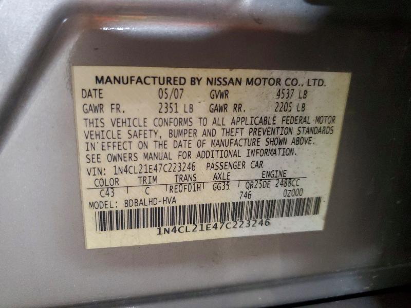 2007 Nissan Altima Hybrid