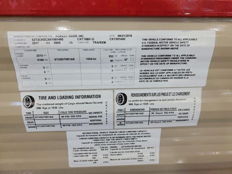 2019 5zt2ckecxky001495 Grey Wolf Fish House