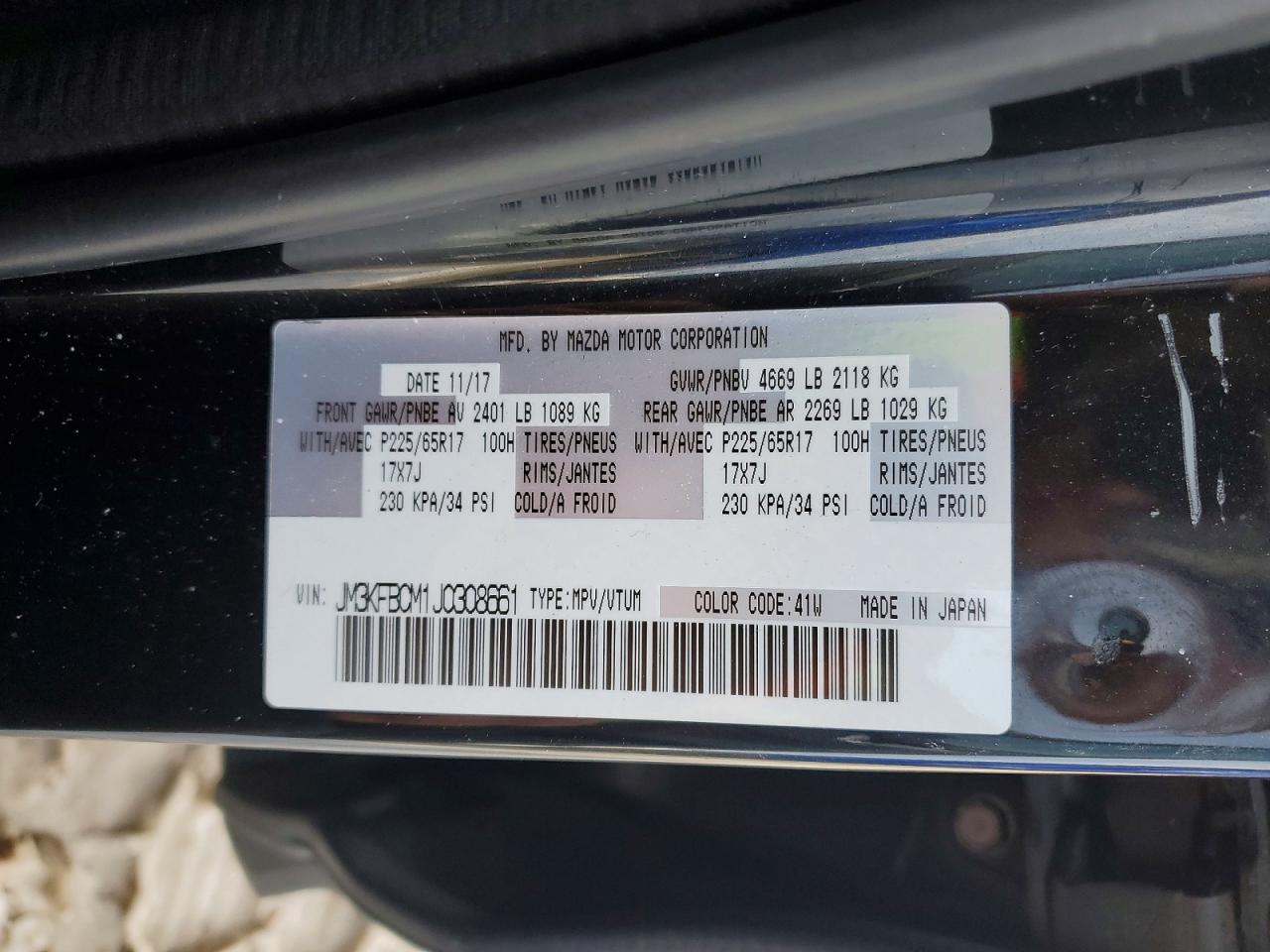 2018 Mazda Cx-5 Touring