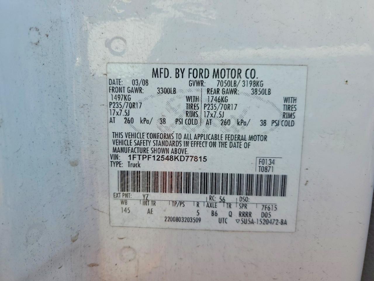 2008 Ford F150