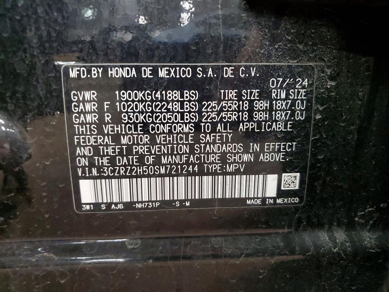 2025 Honda Hr-v Sport
