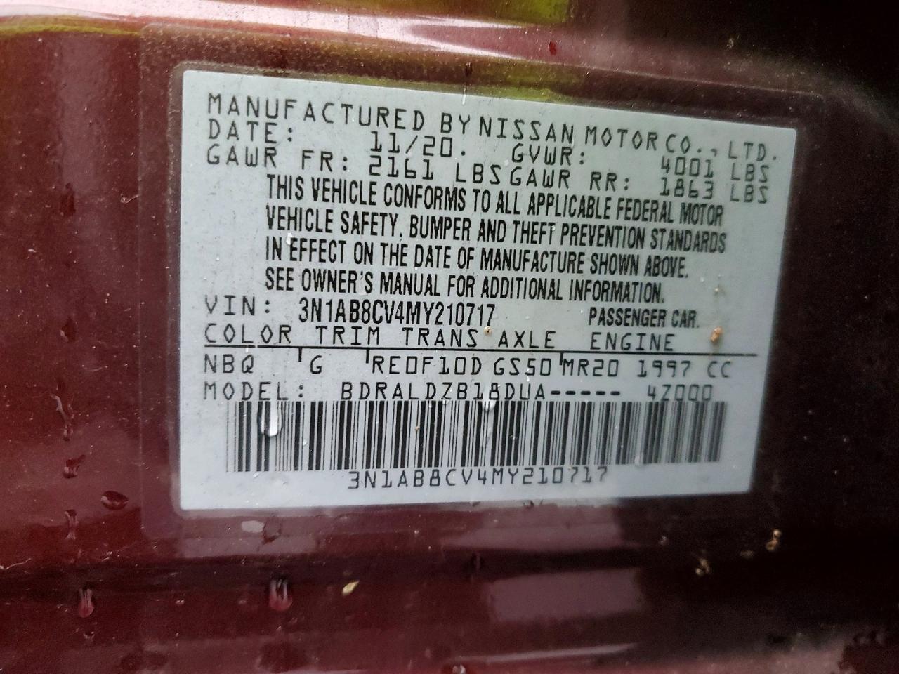 2021 Nissan Sentra sv