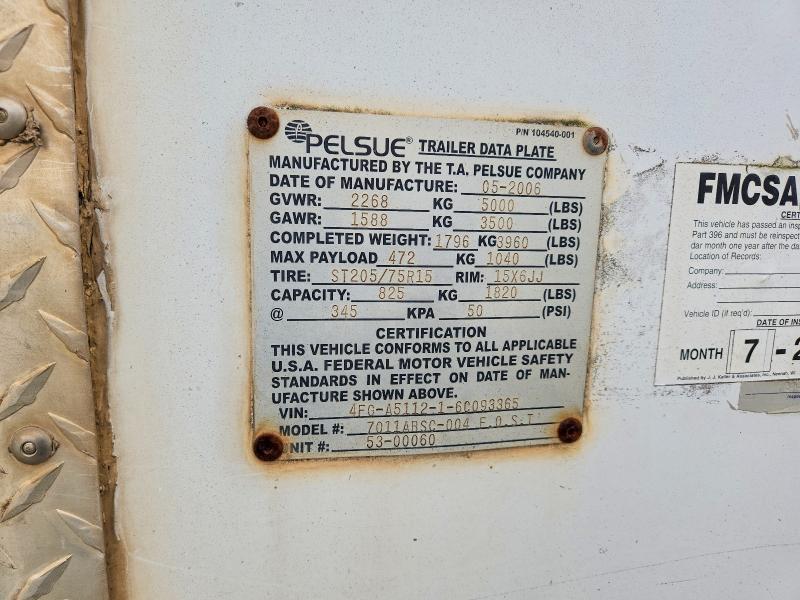2006 Pelsue 7011ABSC-004 F.0.S.T Fiber Optic Trailer