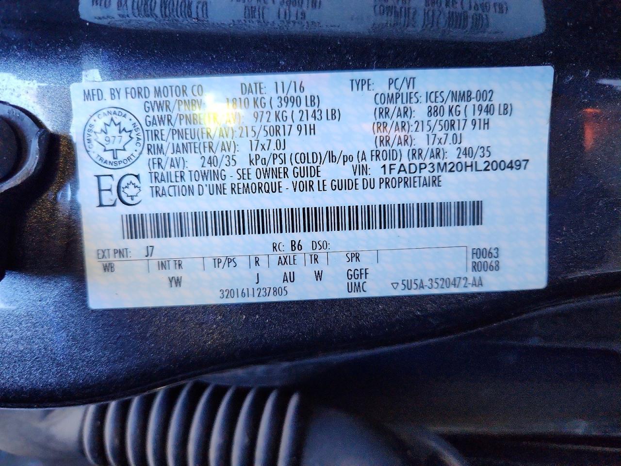 2017 Ford Focus sel