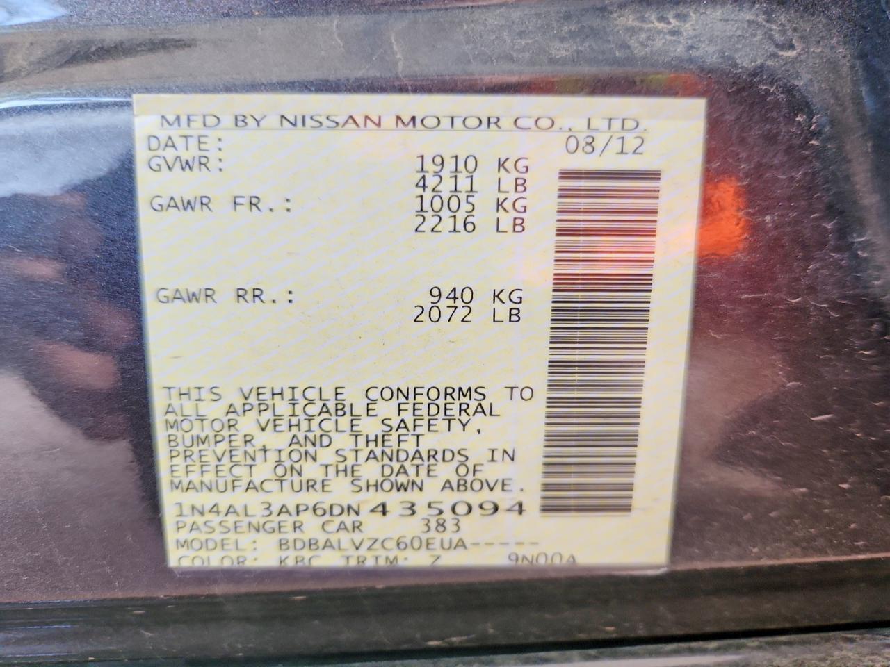 2013 Nissan Altima 2.5