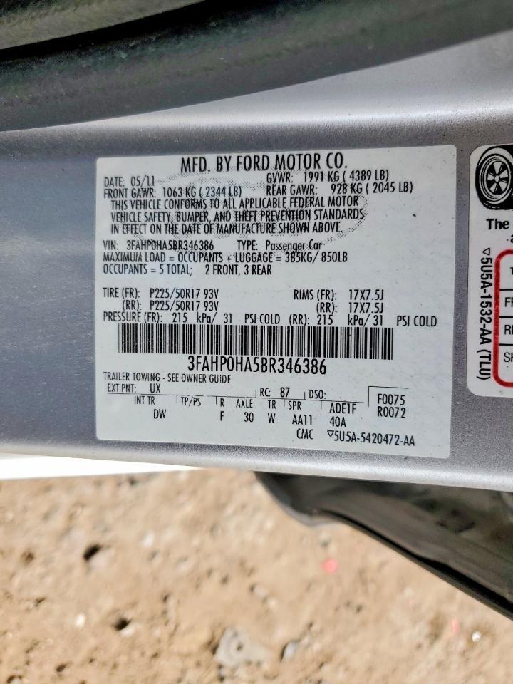 2011 Ford Fusion se