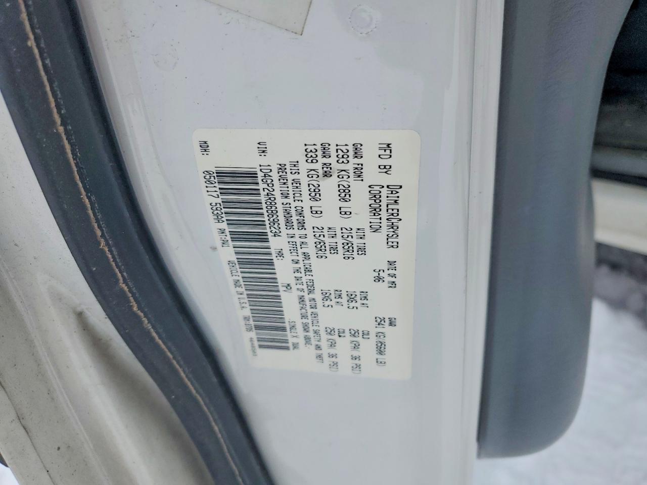 2006 Dodge Grand Caravan se