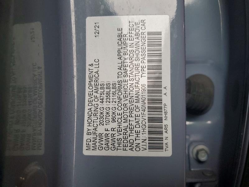 2022 Honda Accord Sport se