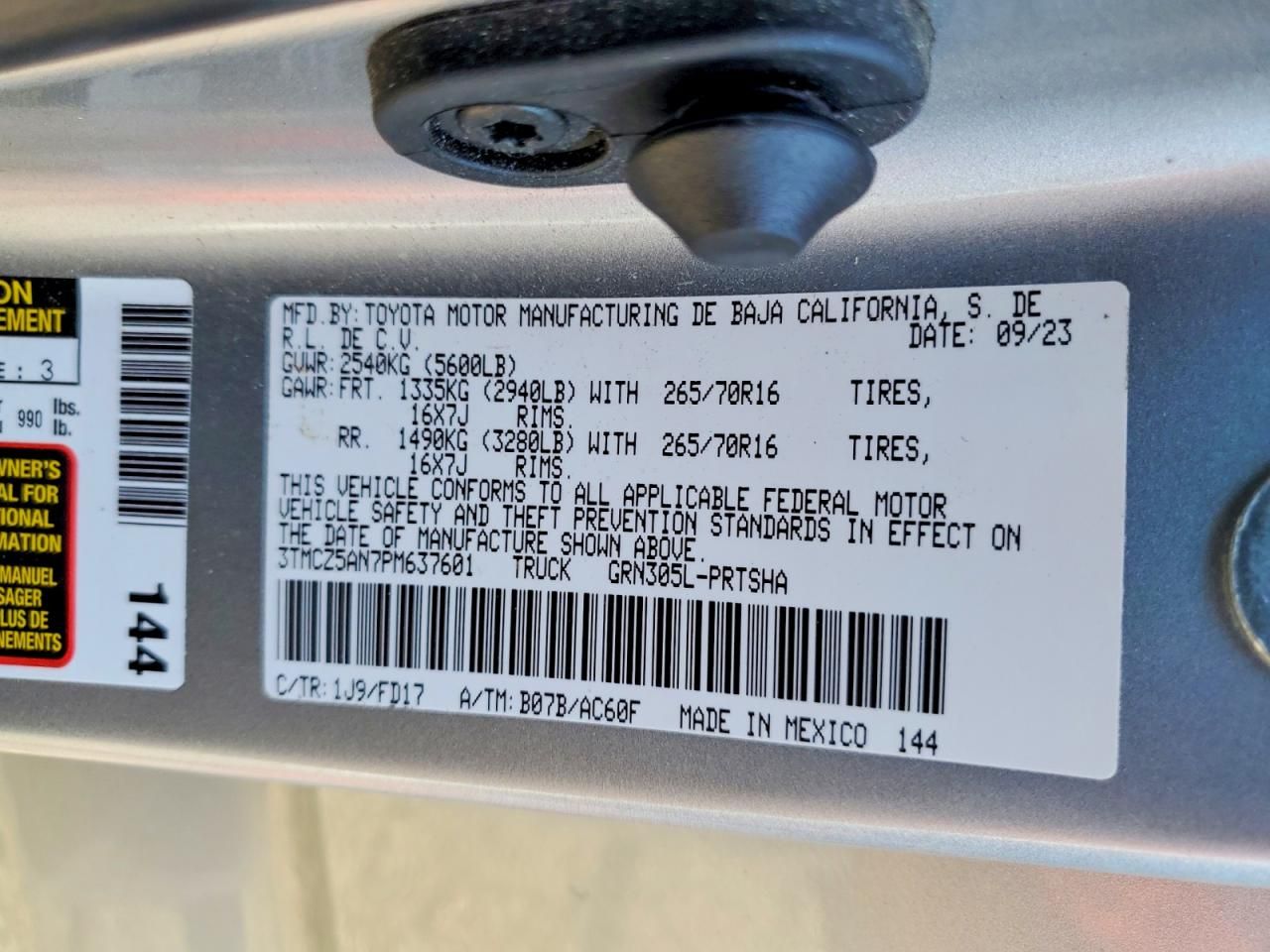 2023 Toyota Tacoma Double cab