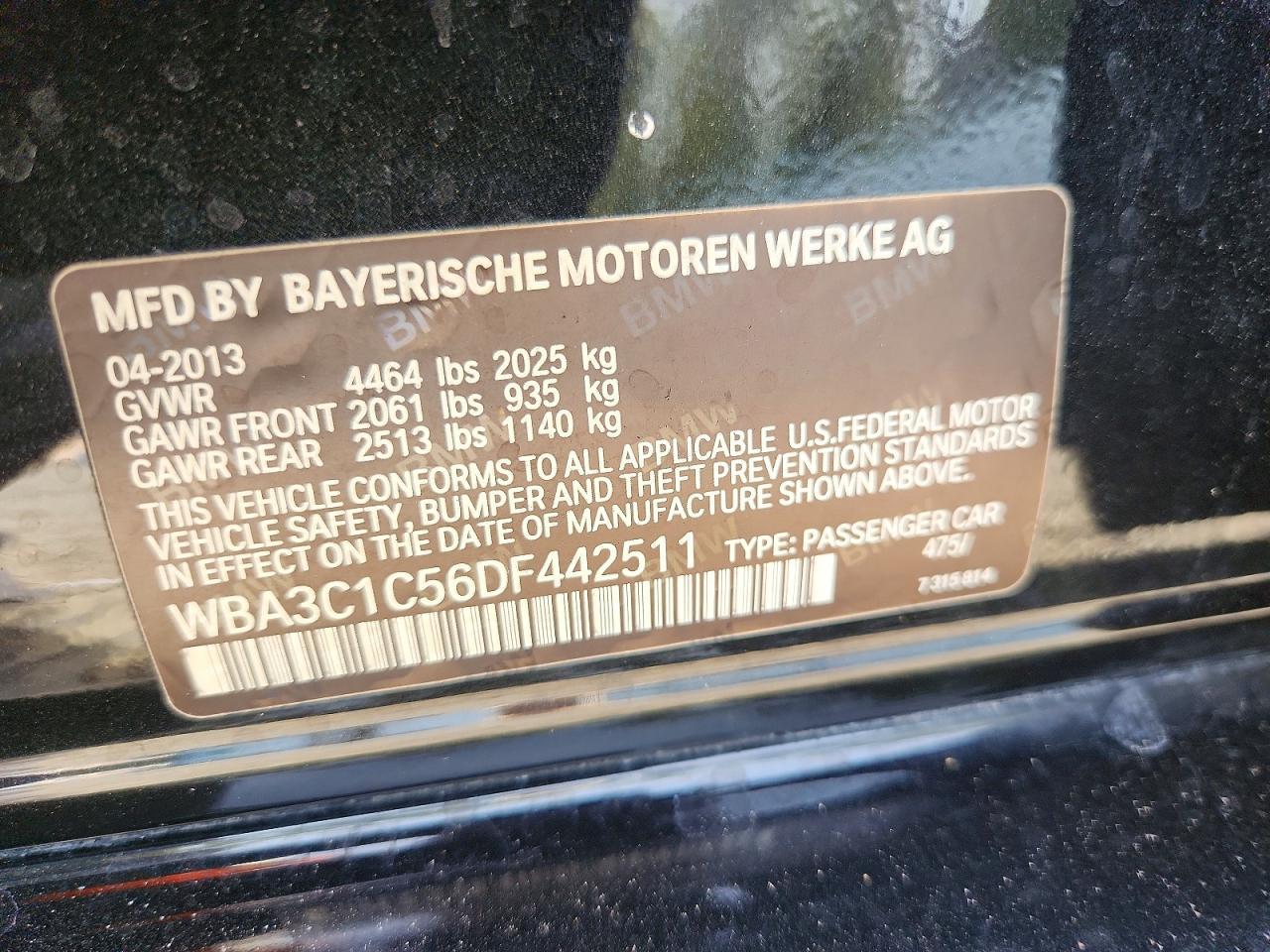 2013 BMW 328 i Sulev
