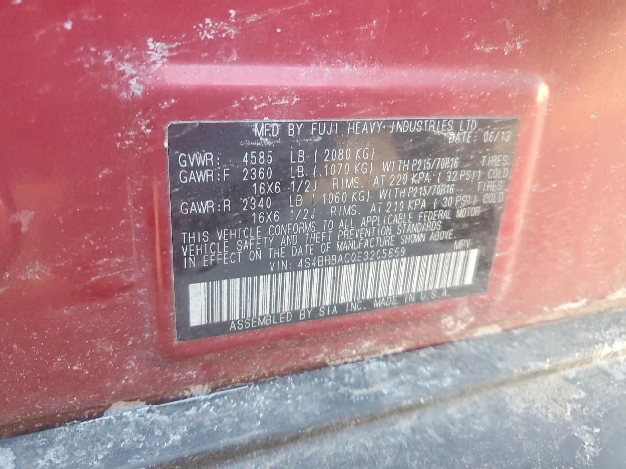 2014 Subaru Outback 2.5i