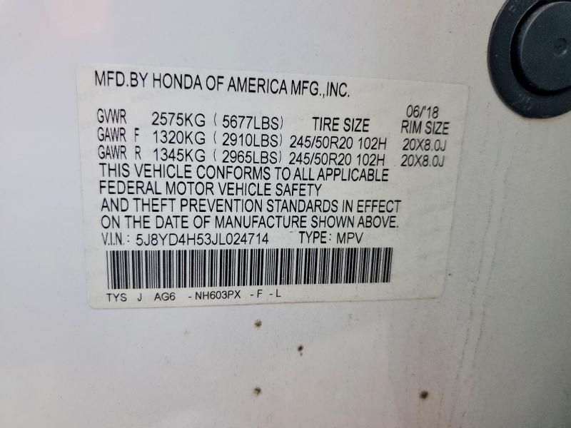 2018 Acura Mdx Technology