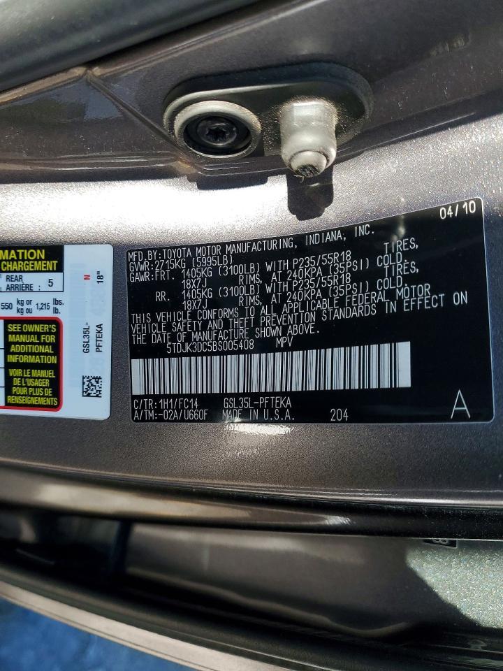 2011 Toyota Sienna le