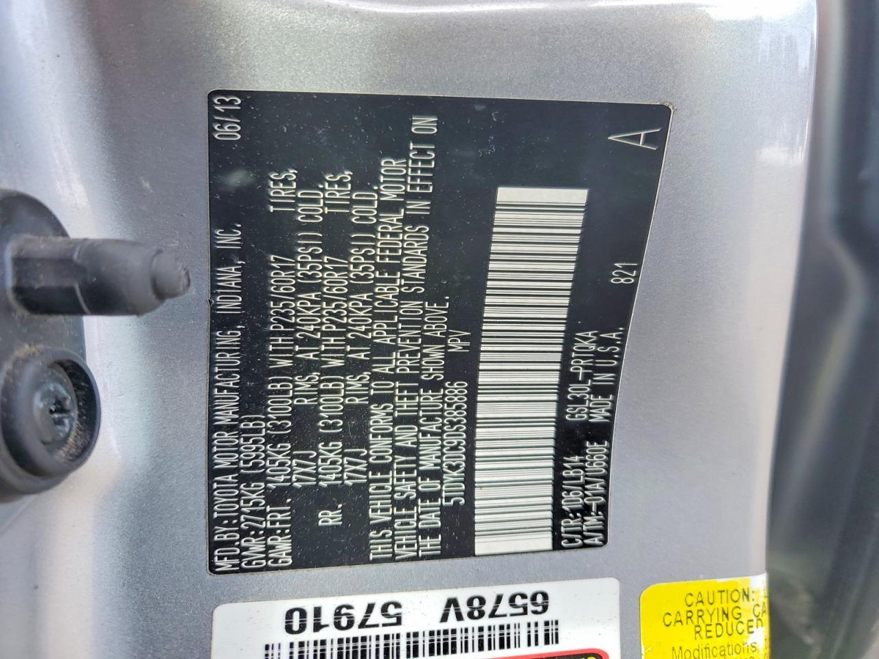 2013 Toyota Sienna xle
