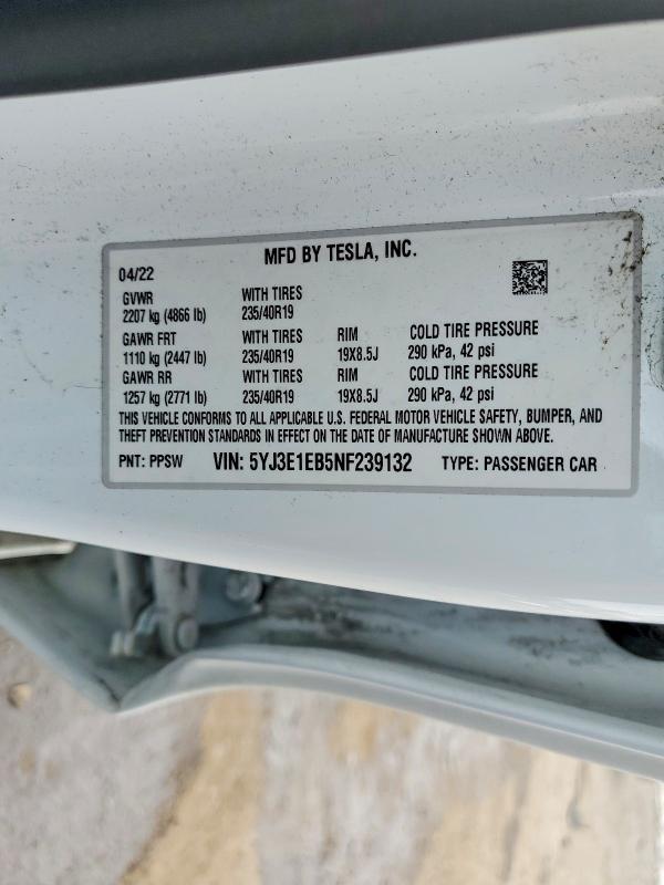 2022 Tesla Model 3