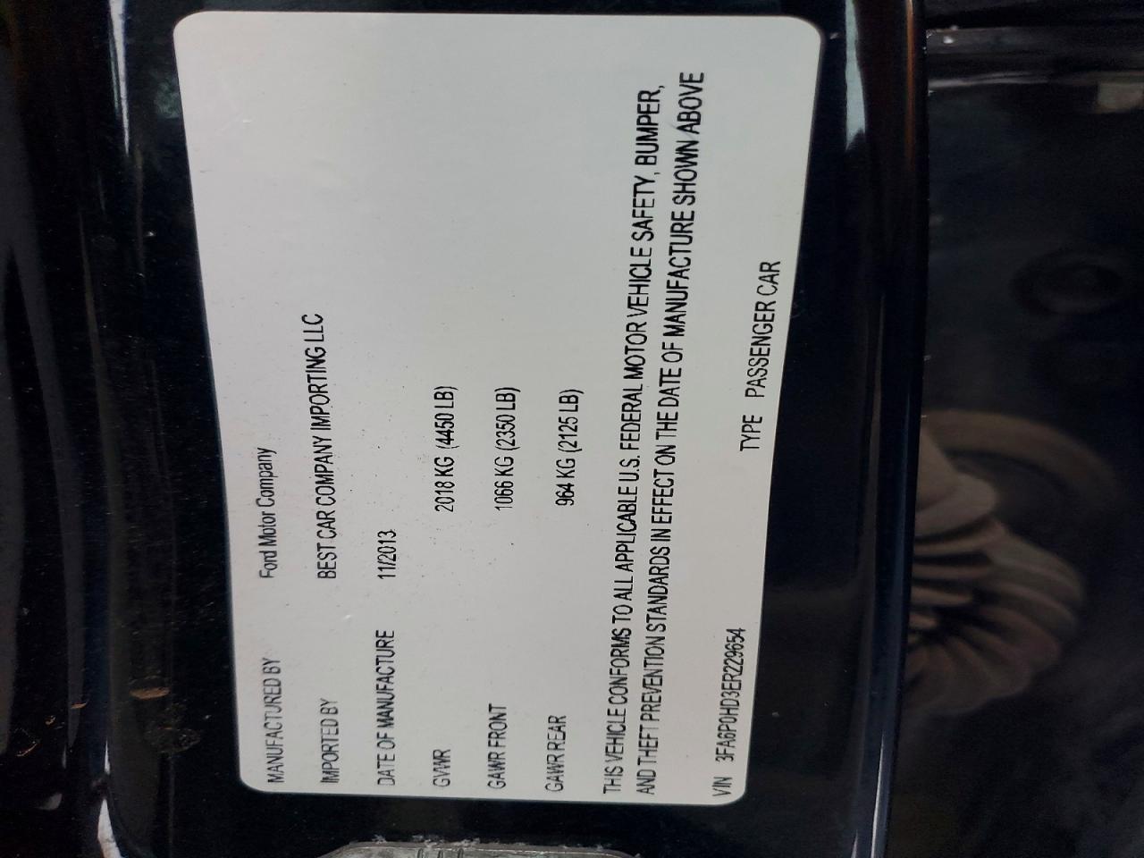 2014 Ford Fusion se
