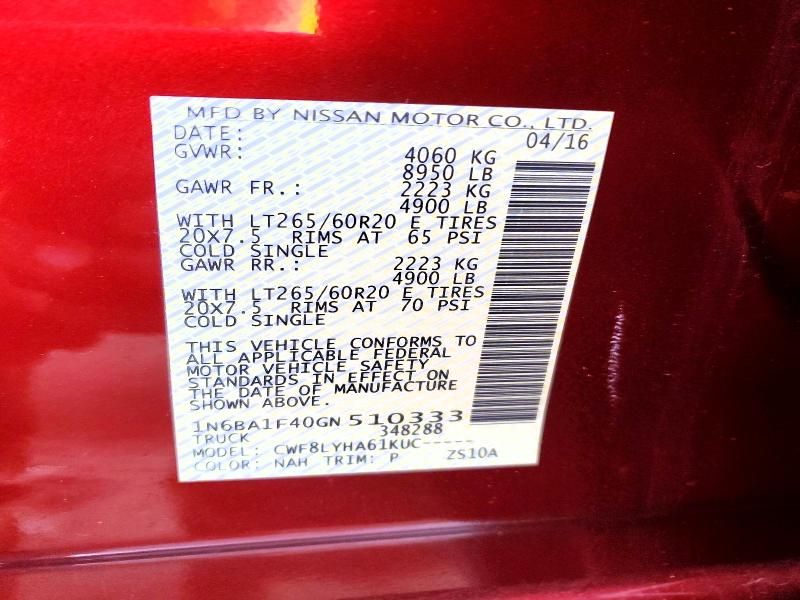 2016 Nissan Titan xd sl