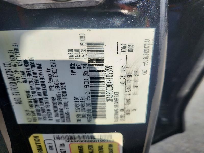 2019 Ford Fusion sel