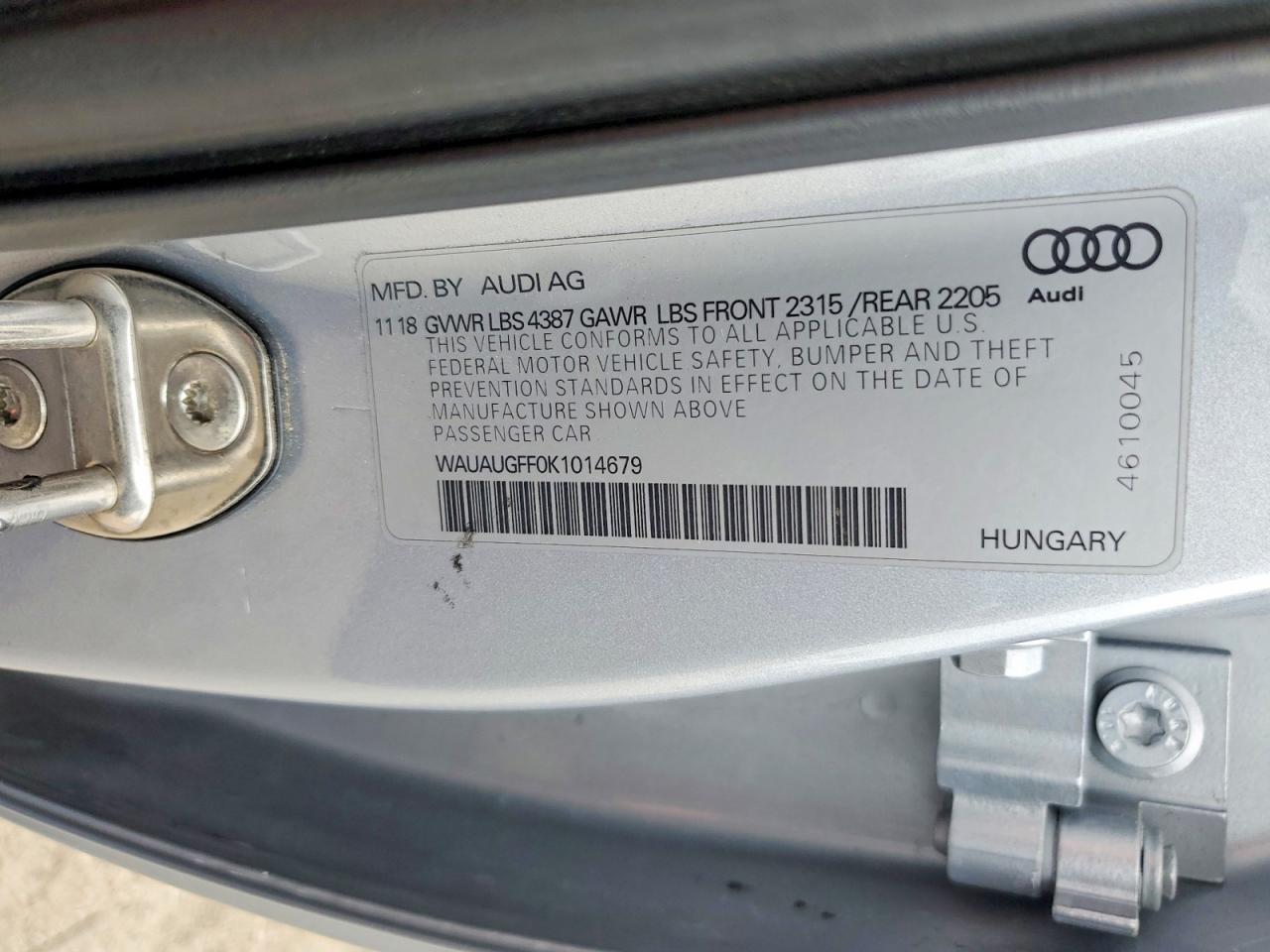 2019 Audi A3 Premium
