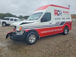 Salvage trucks for sale at Gaston, SC auction: 2018 Nissan NV 2500 S