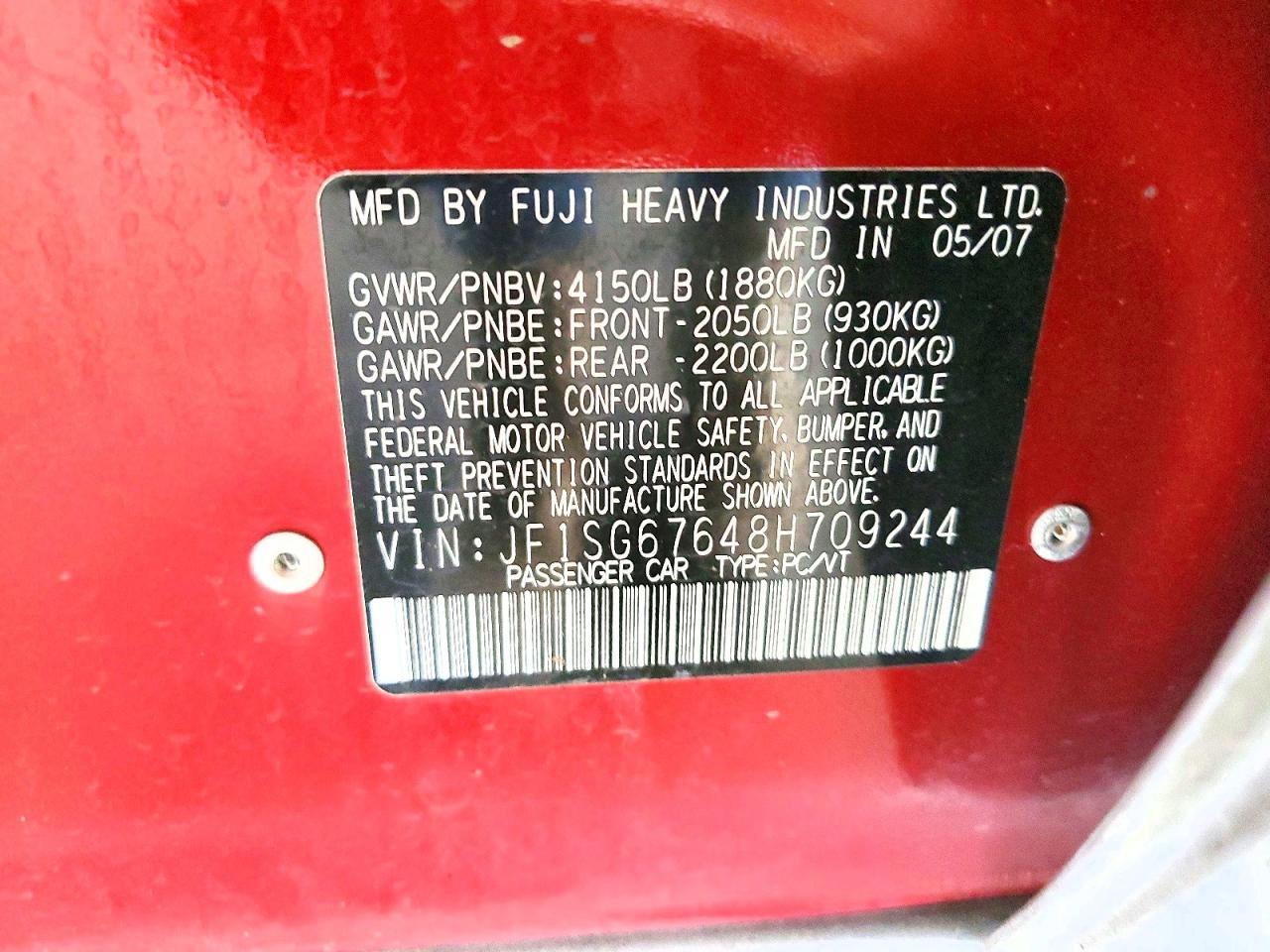 2008 Subaru Forester 2.5x ll Bean