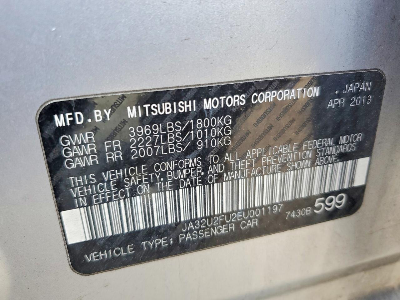 2014 Mitsubishi Lancer Es/es Sport