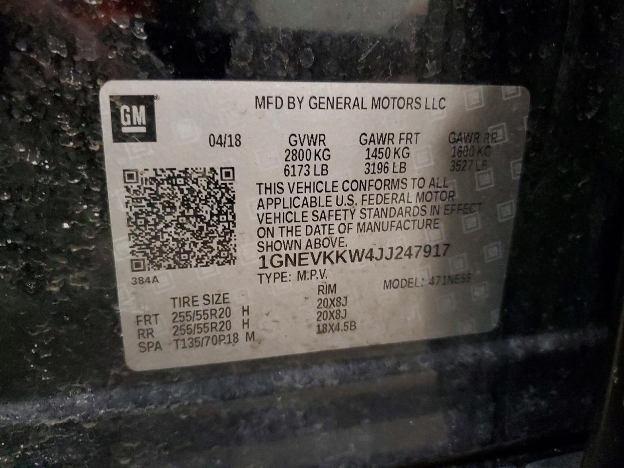 2018 Chevrolet Traverse High Country