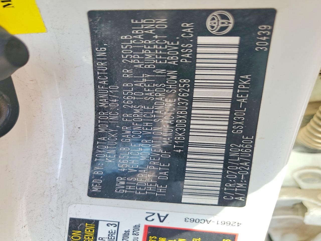 2011 Toyota Avalon Base