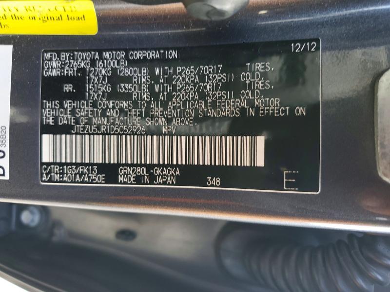 2013 Toyota 4runner SR5