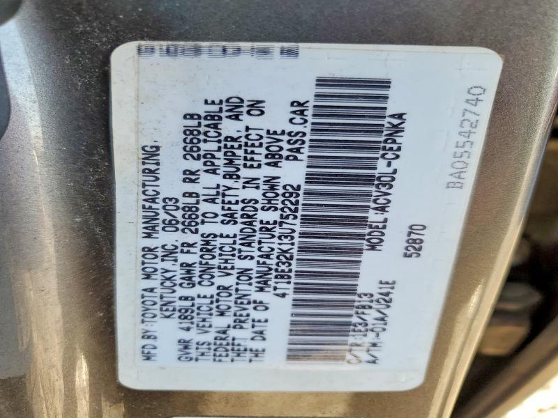 2003 Toyota Camry le