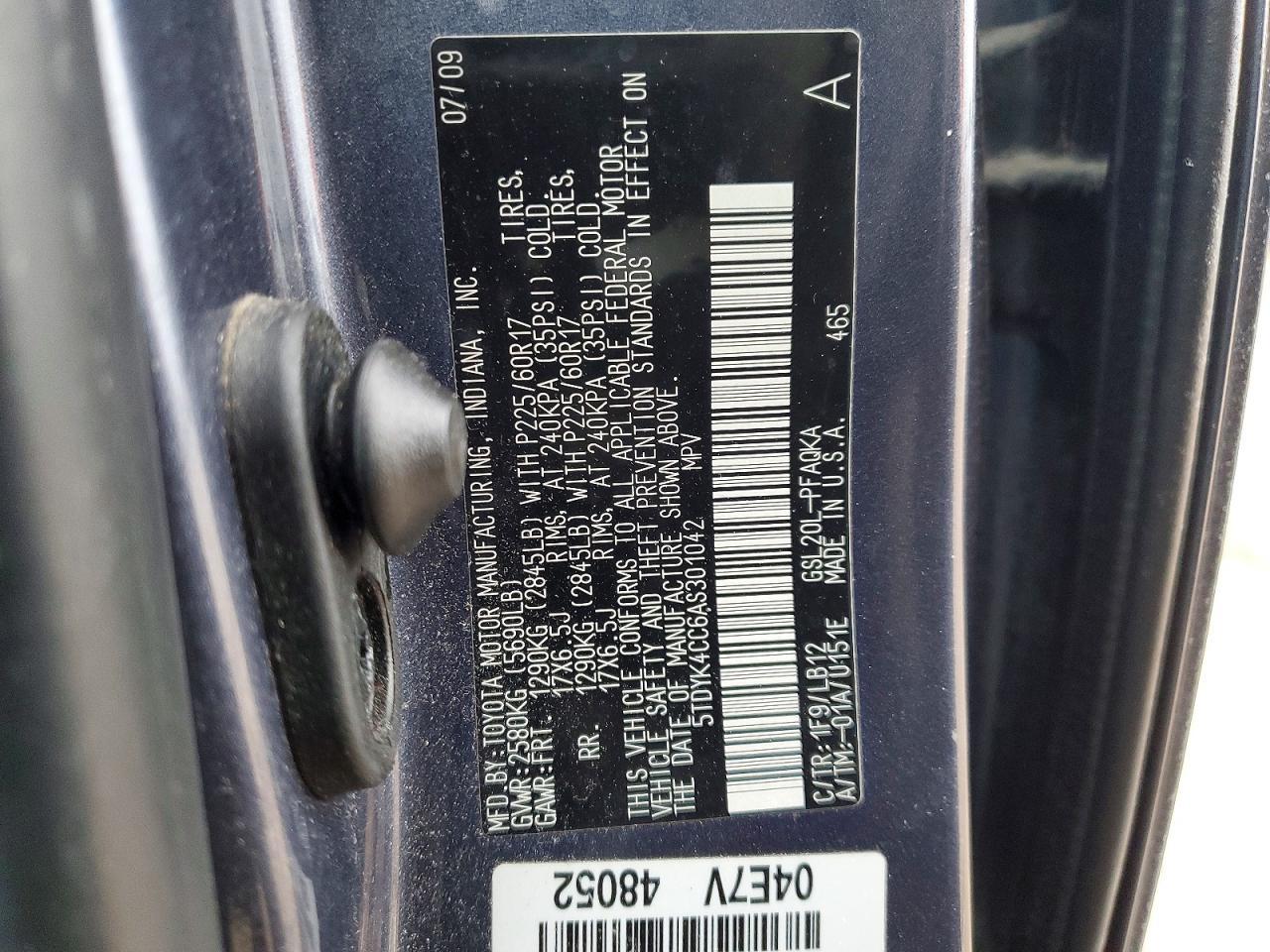 2010 Toyota Sienna xle