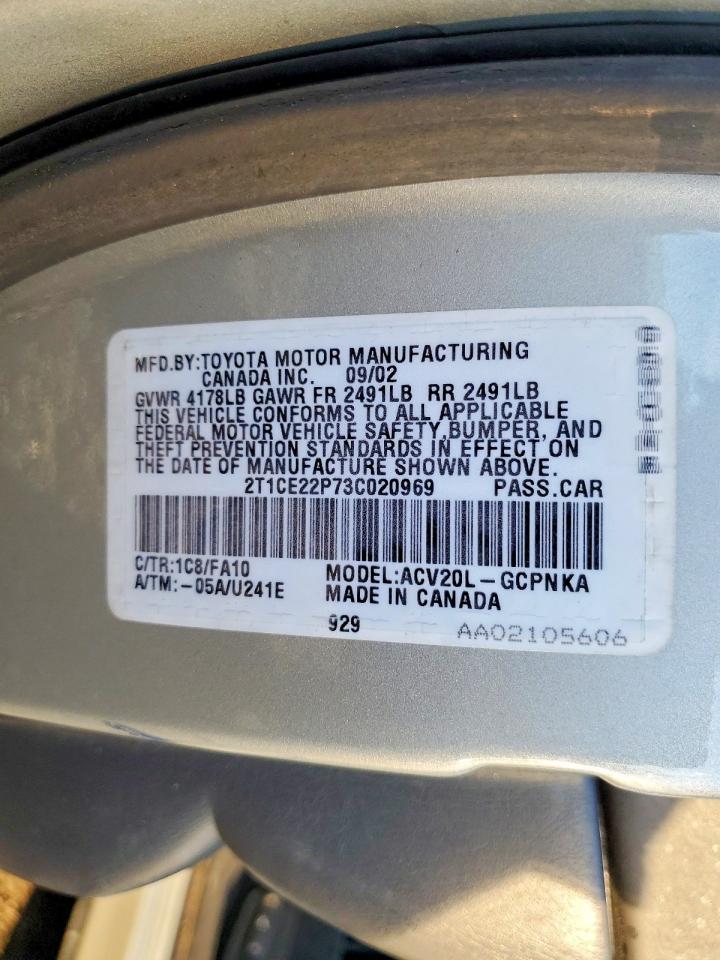 2003 Toyota Camry Solara se