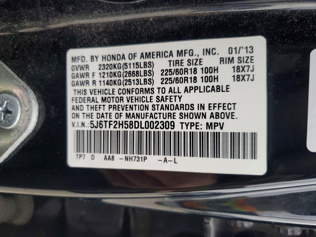 2013 Honda Crosstour exl