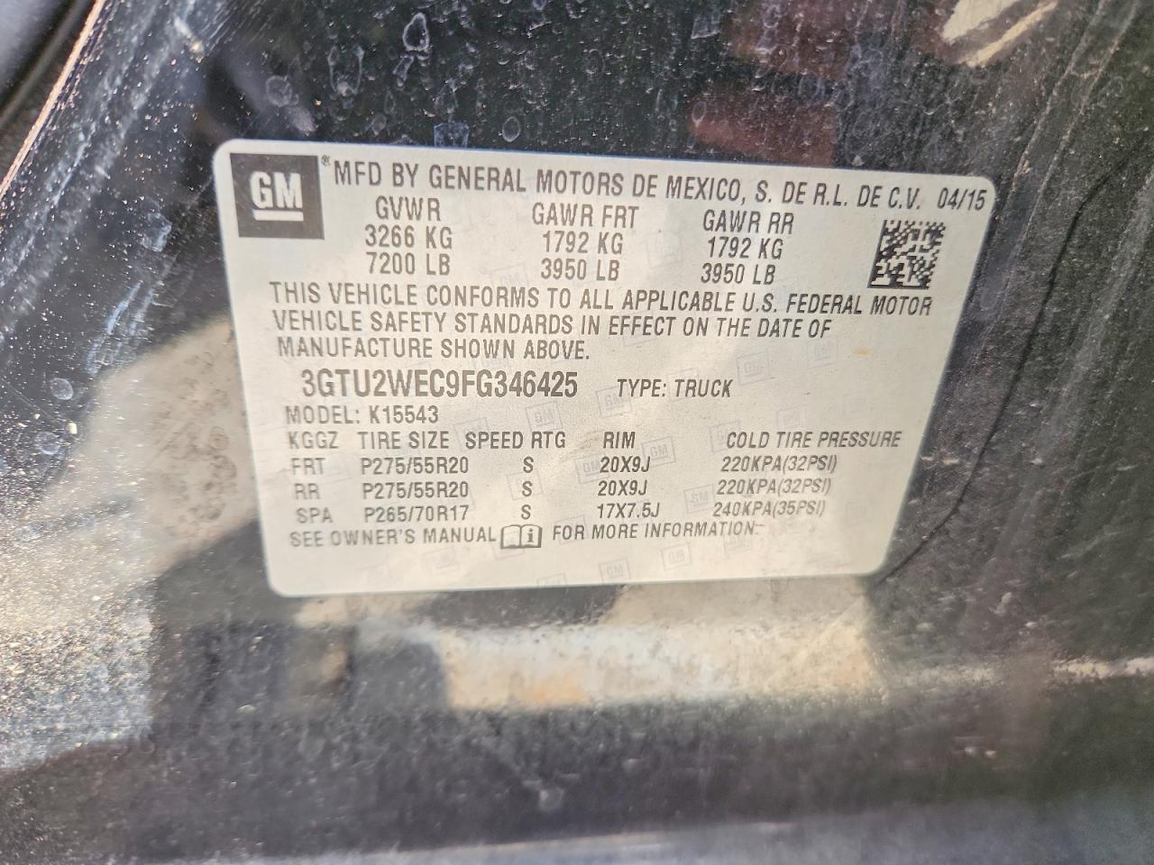 2015 GMC Sierra K1500 Denali